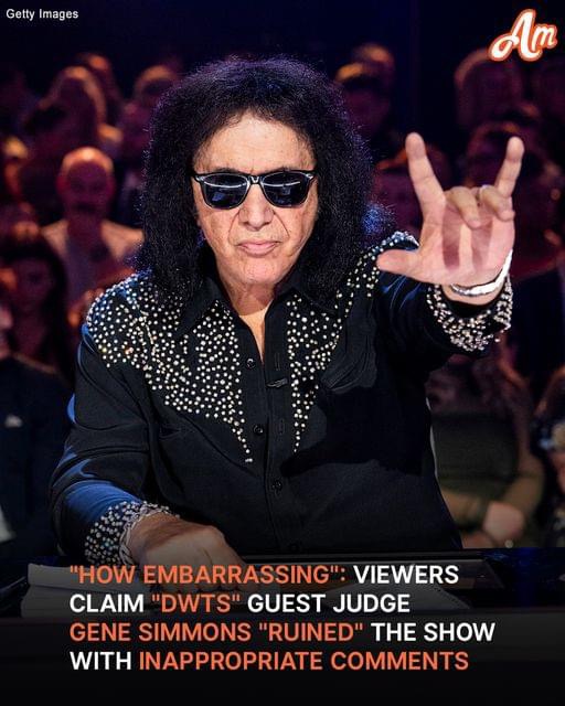 GENE SIMMONS RECEIVED BACKLASH AFTER HIS APPEARANCE AS THE GUEST JUDGE ON THE “DANCING WITH THE STARS”