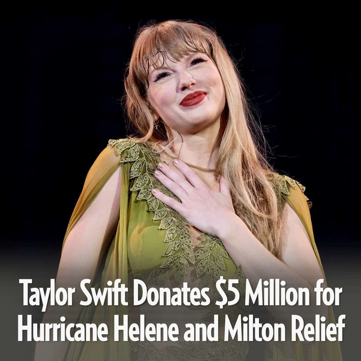 Ahead of her #TsTheErasTour shows in Miami, Taylor Swift has donated $5 million to Feeding America in an effort to help communities affected by Hurricanes Helene and Milton. See a full statement from the organization