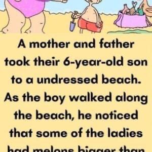 A mother and father took their 6-year-old son to a undressed beach…..See continuation Below FIRST COMMENT